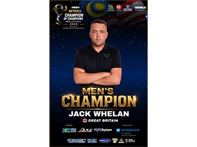 ​Вітаємо Джека Велана з Великої Британії, чемпіона Heyball Champion of Champi...